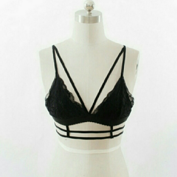 Strappy & Sexy Cage Bra & G-string Set - Picture 2 of 4