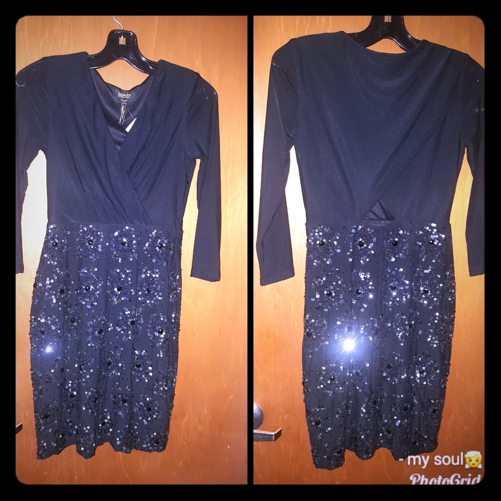 Black cocktail dress