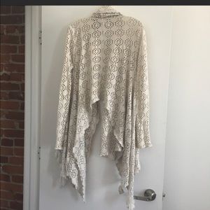 Free People Beach-Laser Cut Cardigan/coverup