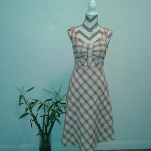 [GUC] Vasna Desire Plaid Sun Dress