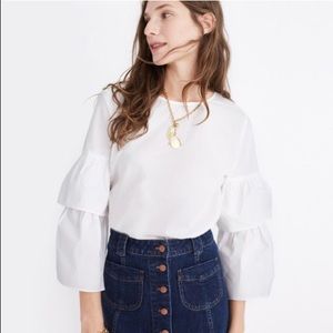 MADEWELL TIERED SLEEVE TOP