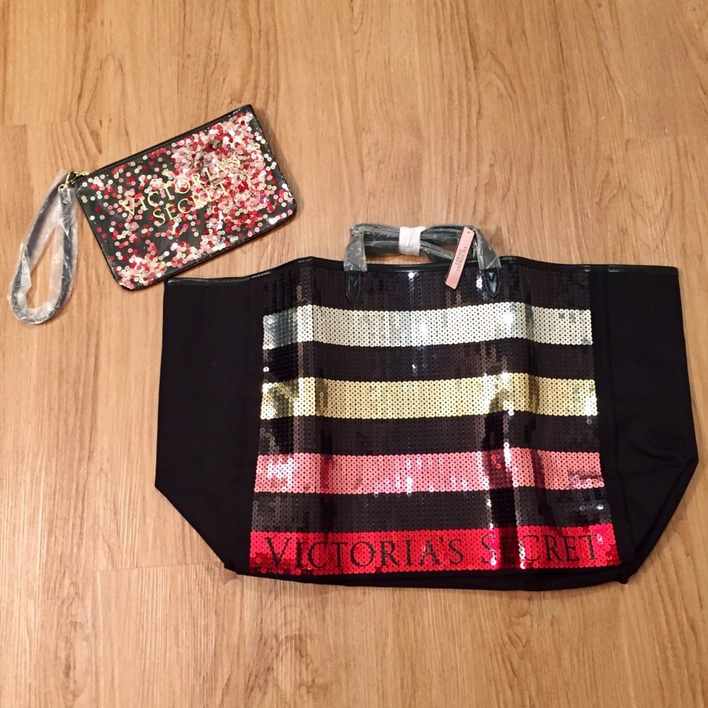 NWT Victoria’s Secret Tote Bag and Wristlet