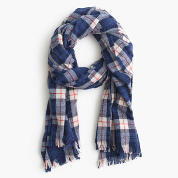 j crew plaid scarf
