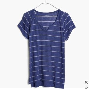MADEWELL CHORAL SPLIT-NECK TEE