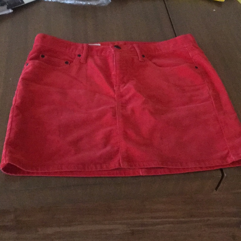 Corduroy mini skirt