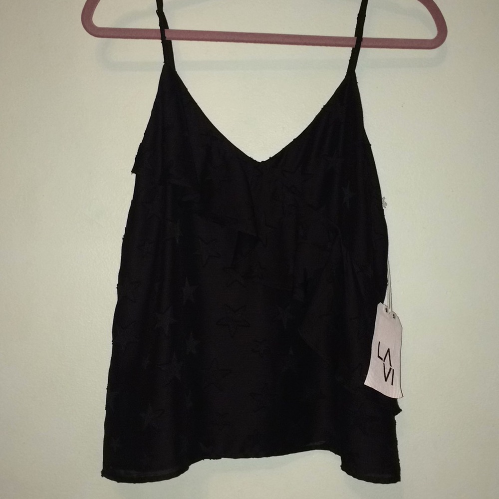 LAVI Seeing Stars black camisole top Small NWT