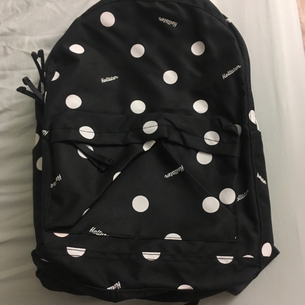 Hollister polkadot backpack