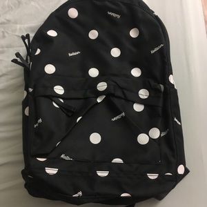 Hollister polkadot backpack