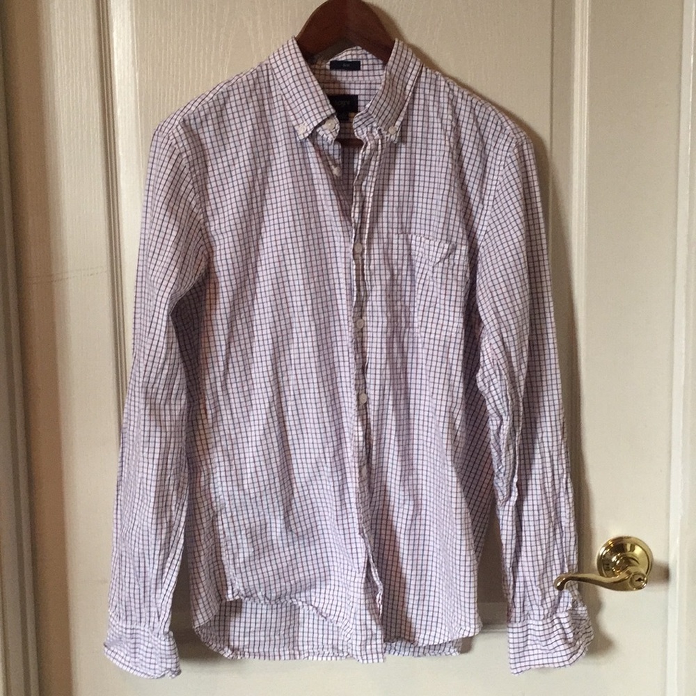 J.Crew Men's button-down. Slim fit, size M.