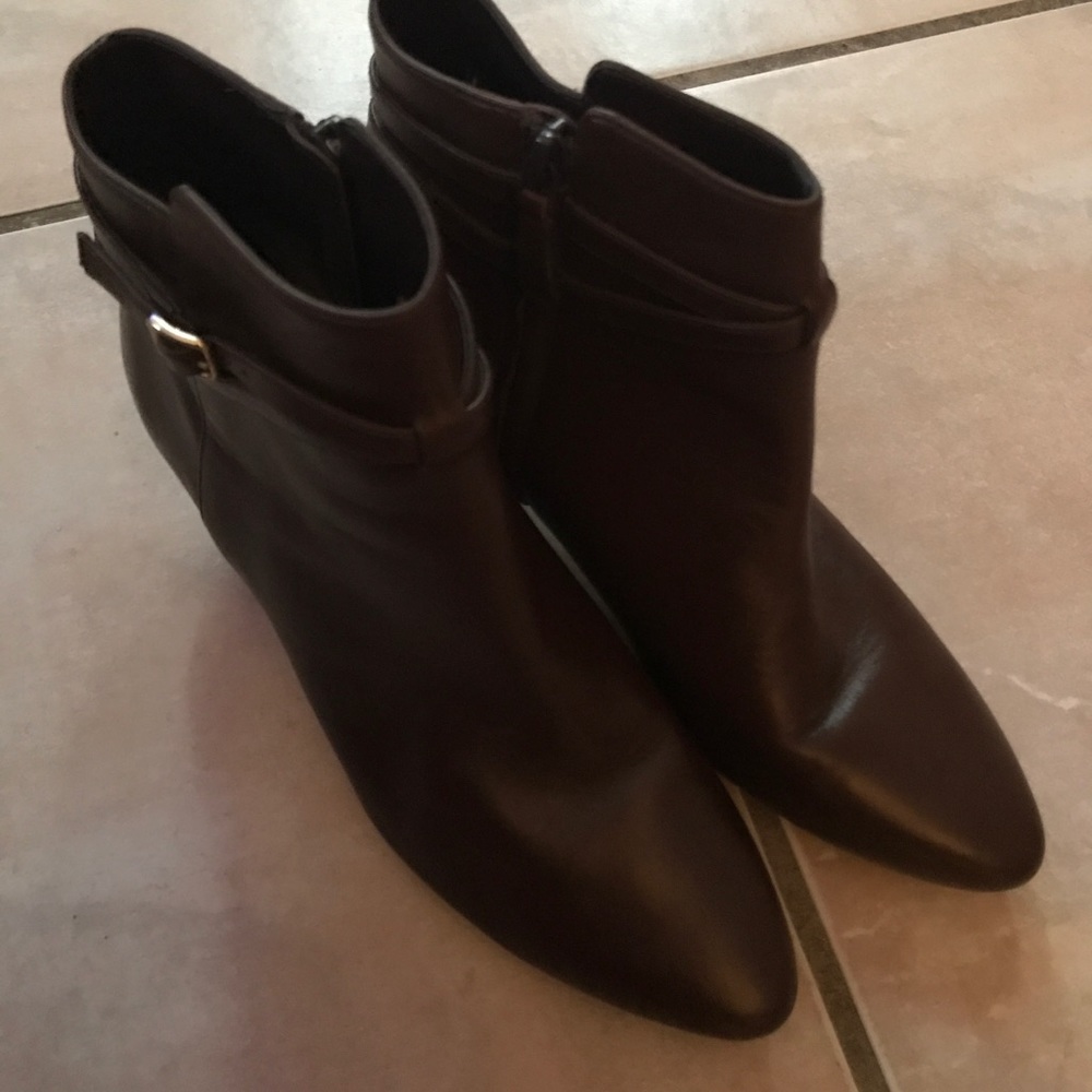 Cole Hann Brown Booties - image 1