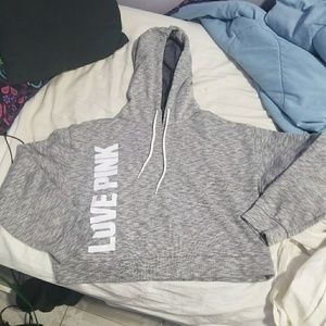 VS Pink Cropped Hoodie