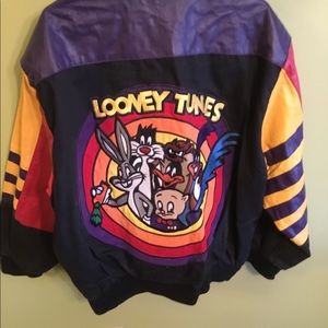 Vintage Looney Tunes Leather Jacket