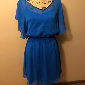 EXPRESS SHEER CUTOUT BACK COCKTAIL DRESS SZ MED