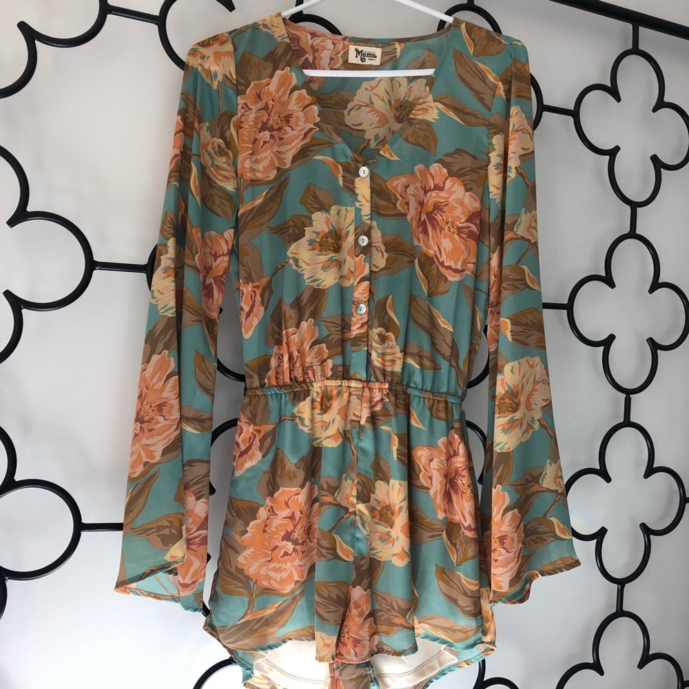 Show Me Your Mumu Romper - Floral Print