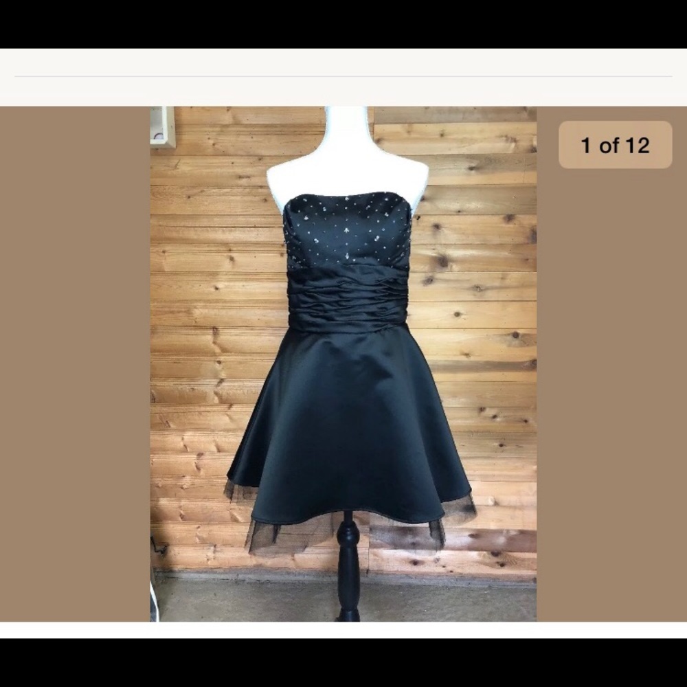 Mori Lee formal prom homecoming dress black