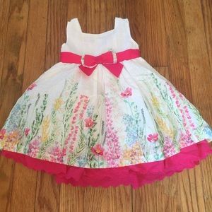 Blueberi Boulevard Lined Floral Dress