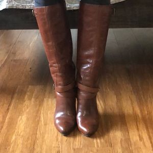 Cole Haan Nike air pointy toe slouchy boots.