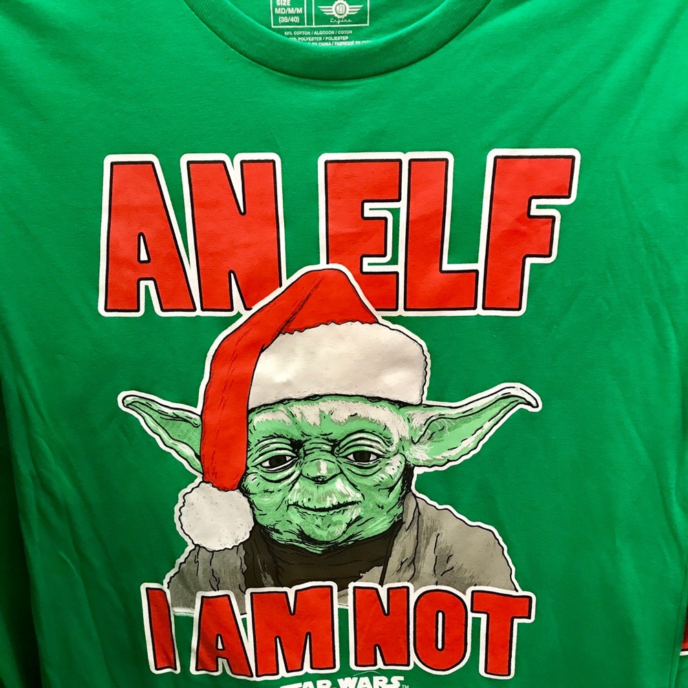 "Sold off Site" Yoda Christmas Star Wars Shirt