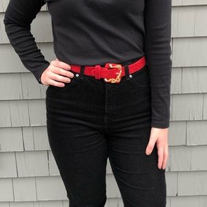 Vintage Red Belt
