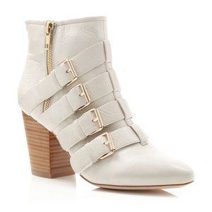 NWOT Rebecca Minkoff Audrey white ankle boots