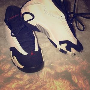 AIR JORDAN 14 RETRO "BLACK TOE" 6Y