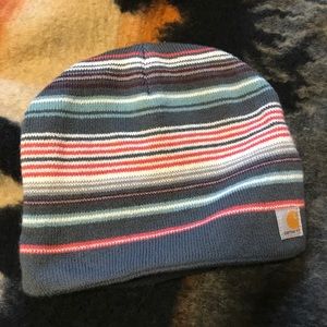 striped carhartt beanie
