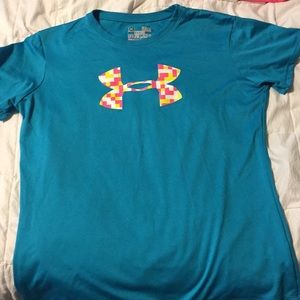 Blue Under Armour dri fit t-shirt
