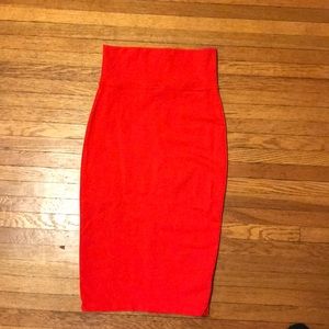 Bebe High-waisted stretch pencil skirt