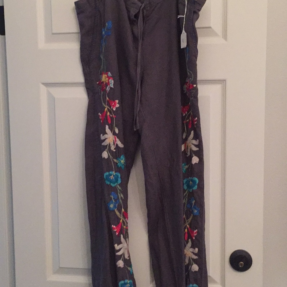 Johnny Was linen drawstring pants