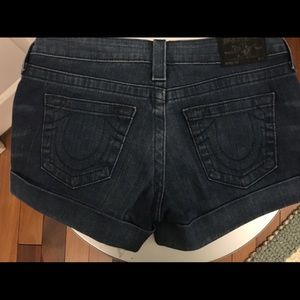 Dark Jean True Religion Shorts