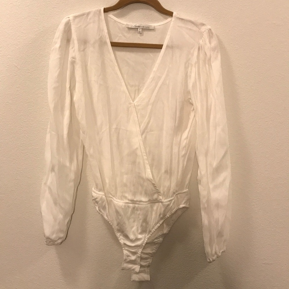 White blouse bodysuit