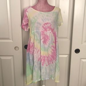 American apparel Tie Dye Midi dress