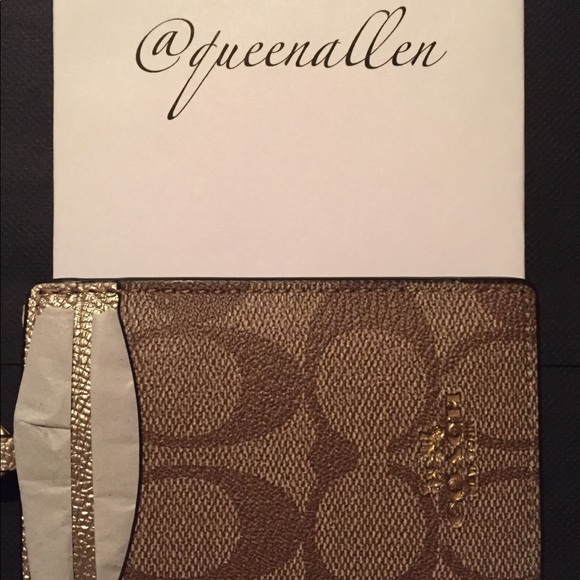 🎈1 LEFT🎈 🍯Coach Lanyard ID- Khaki/Platinum🍯 - Picture 3 of 7