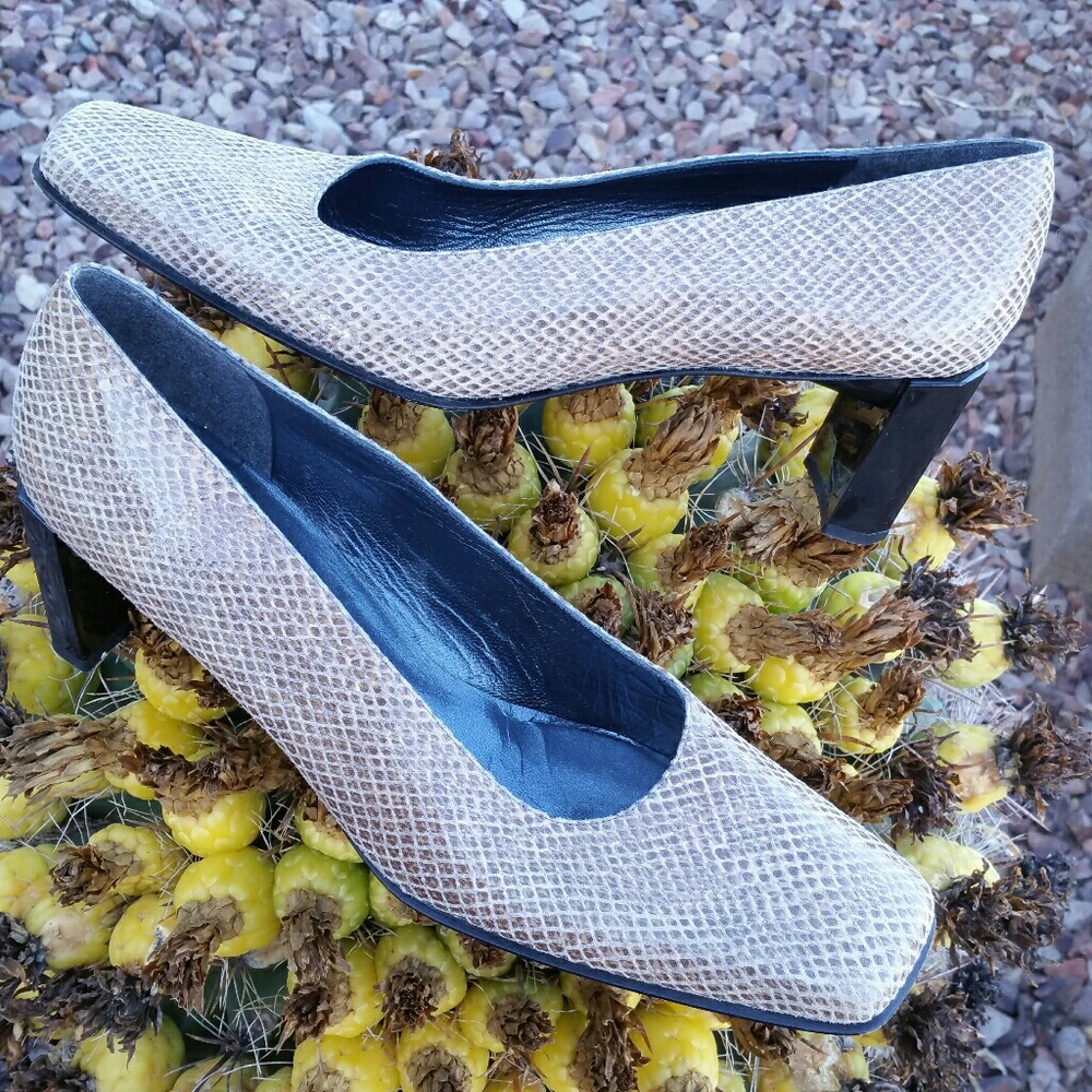 ๐ StuArt WeiTzMan SnAkE SkiN beAuTiful hEelS - Picture 2 of 9