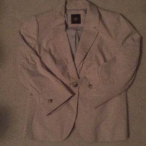 3/4 Sleeve Knit Blazer with printed lining