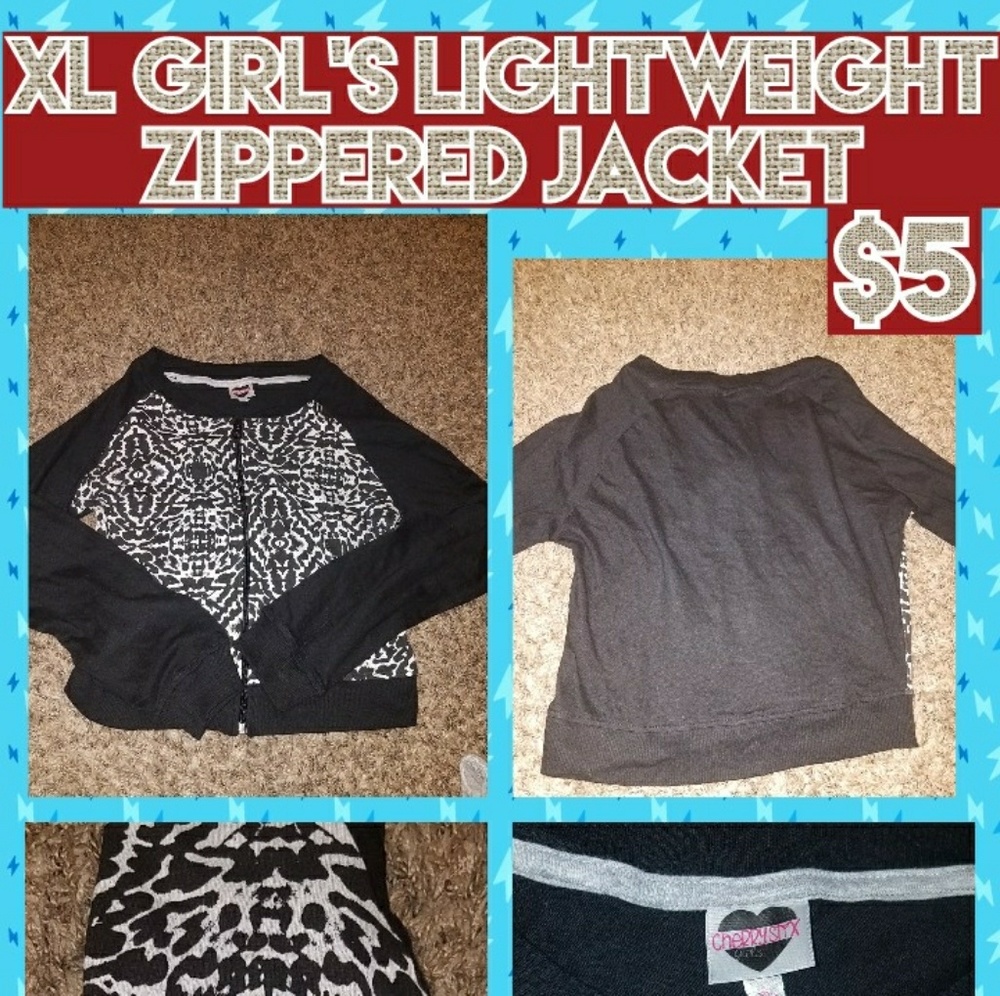 NWOT XL Girl's 14 Black/White Jacket