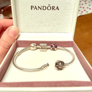 Forever Together Silver Pandora Charm