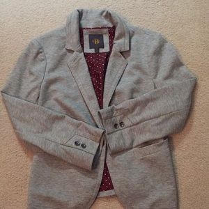 3/4/ Sleeve Knit Blazer w Printed lining