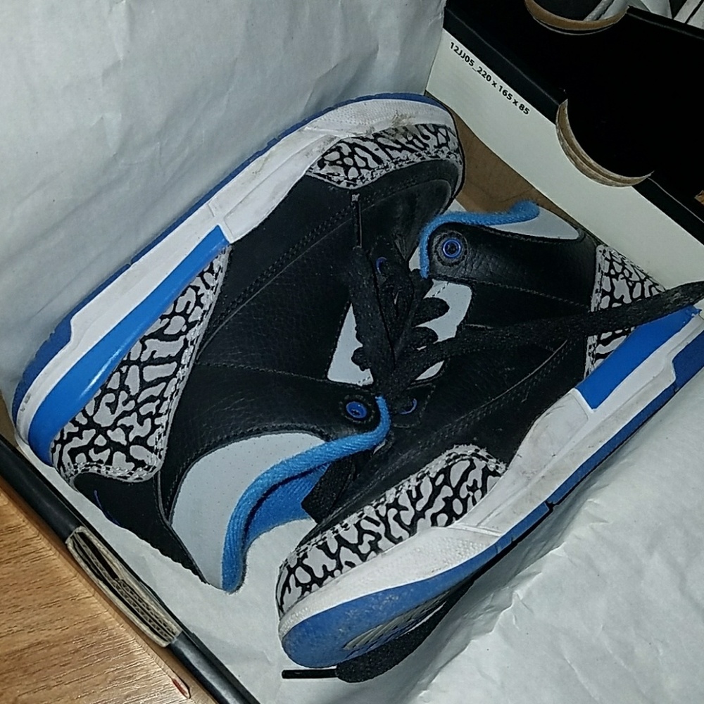 Jordan's- "Sport Blue 3's"