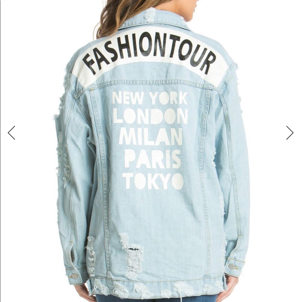 Oversized denim jacket