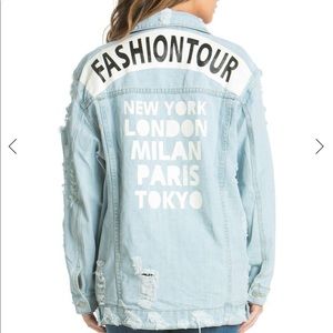 Oversized denim jacket