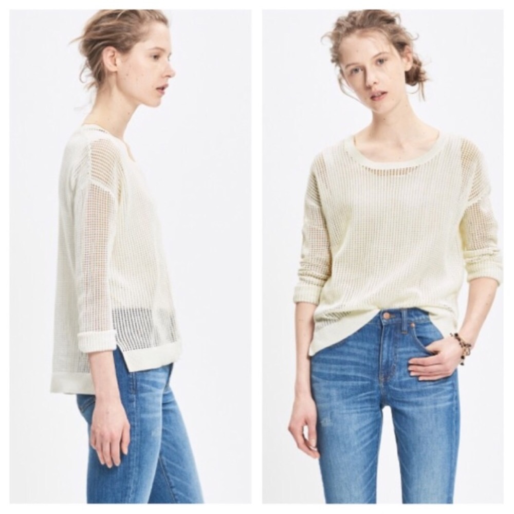 Madewell open knit pull-over sweater