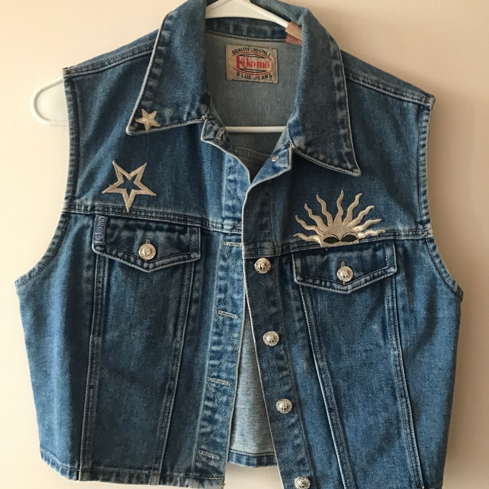 Cropped Vintage Jean Vest