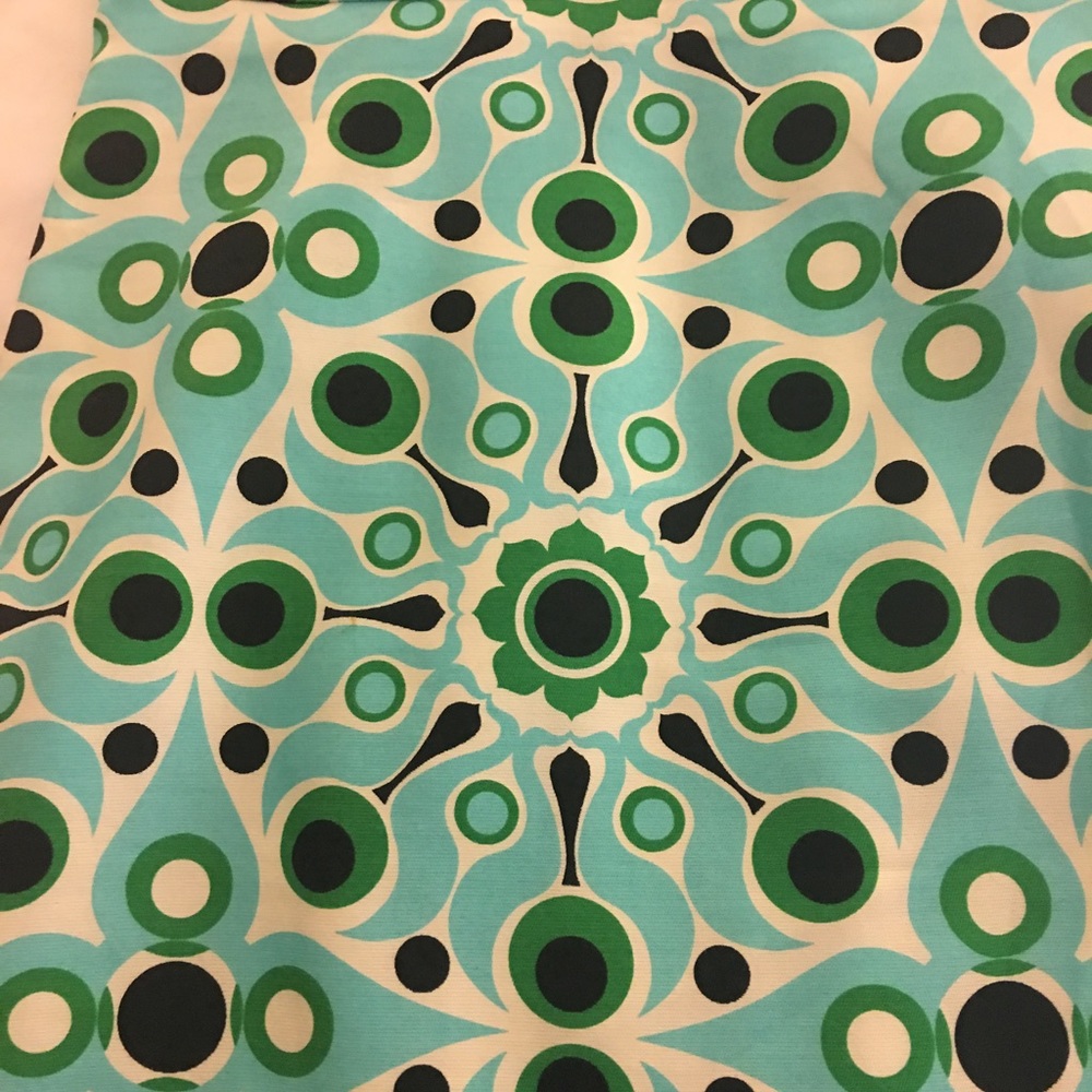 Kate Spade Turquoise dress with green and white