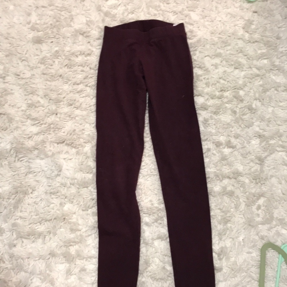 American Eagle marroon leggings
