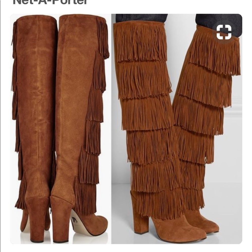 Valentine’s gift 💗 Paul Andrew Tara fringe boots Sienna worn twice 36/ fits 6-7