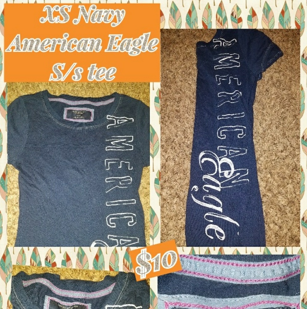 XS AE Navy Blue s/s tee