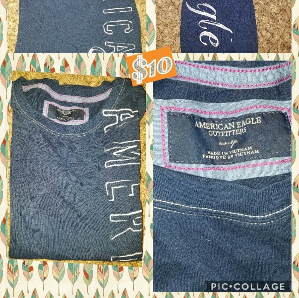 XS AE Navy Blue s/s tee - Picture 2 of 4
