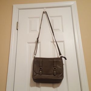 Grey Satchel style purse