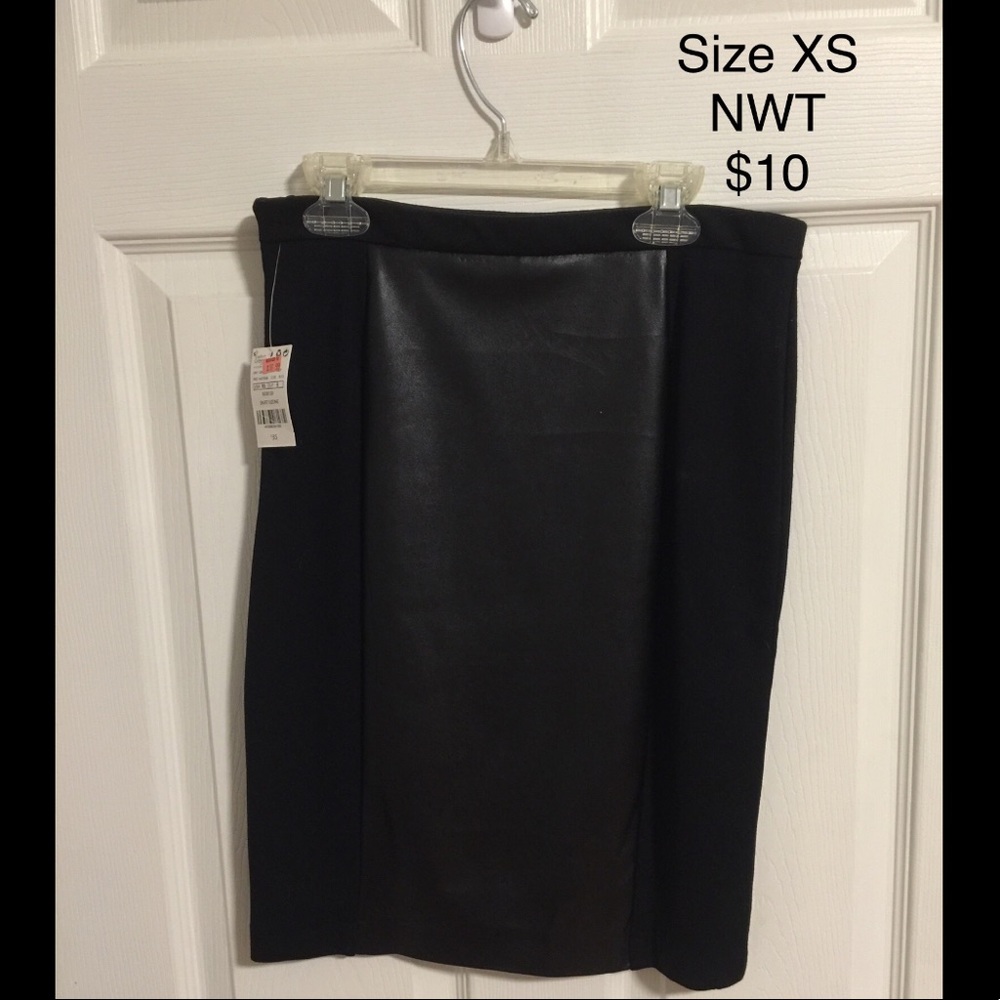 Black above the knee skirt